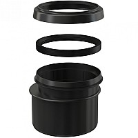 Переходник для выпускного патрубка Alcaplast M907 Черный