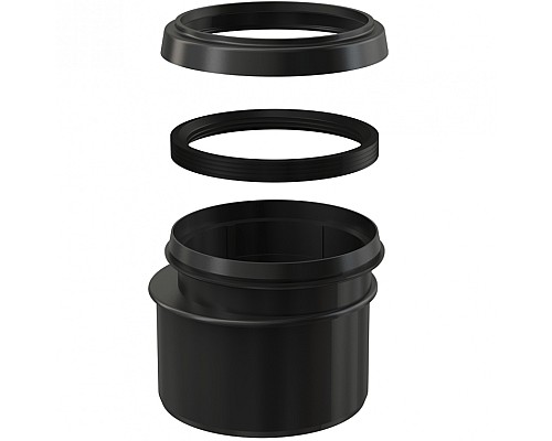 Переходник для выпускного патрубка Alcaplast M907 Черный