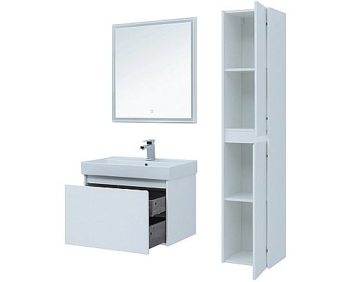 Комплект мебели для ванной Aquanet Nova Lite 75 242296 подвесной Белый