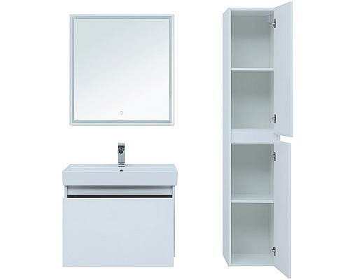 Комплект мебели для ванной Aquanet Nova Lite 75 242296 подвесной Белый