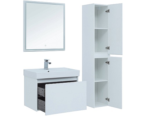 Комплект мебели для ванной Aquanet Nova Lite 75 242296 подвесной Белый