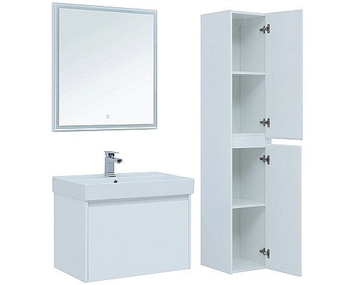 Комплект мебели для ванной Aquanet Nova Lite 75 242296 подвесной Белый