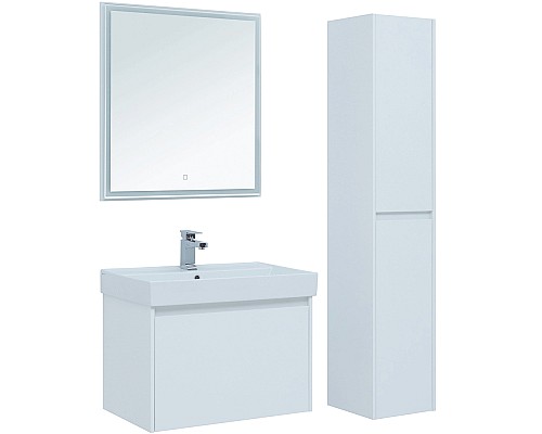 Комплект мебели для ванной Aquanet Nova Lite 75 242296 подвесной Белый