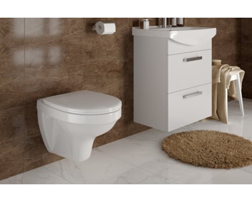 Комплект унитаза с инсталляцией Cersanit Delfi S-SET-DEL/Black/TPL/Cg-w с сиденьем Микролифт и клавишей смыва Хром