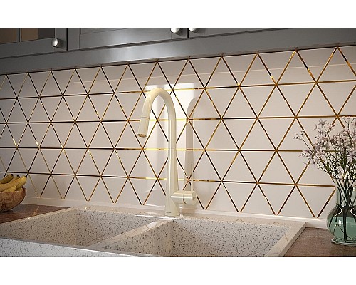 Смеситель для кухни Shouder Iten 0300616 Слоновая кость Золото