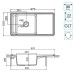 Кухонная мойка Aquaton Беллис 97 Терракот