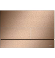 Клавиша смыва Tece Square II (9240840) для унитаза PVD Brushed Red Gold