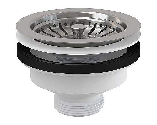 Выпуск для кухонной мойки Alcaplast A37 Нержавеющая сталь