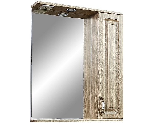 Зеркало со шкафом Stella Polar Кармела 65/С SP-00000181 с подсветкой Карпатская ель