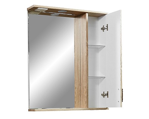Зеркало со шкафом Stella Polar Кармела 65/С SP-00000181 с подсветкой Карпатская ель