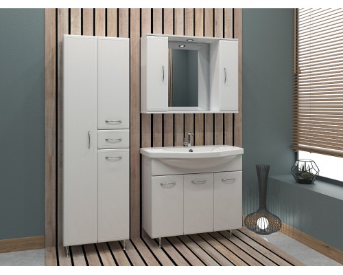 Шкаф пенал Stella Polar Концепт 54 SP-00000150 Белый