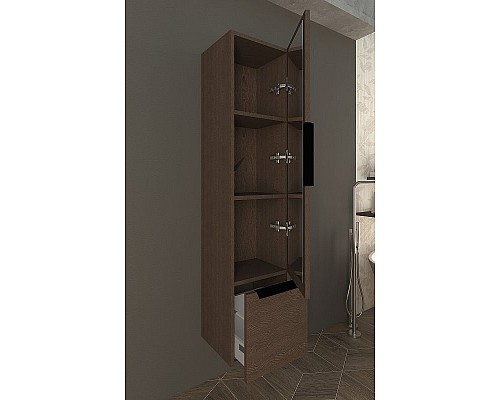 Шкаф пенал Cezares Urban 35 55182 подвесной Frassino scuro Шкаф пенал Cezares Urban 35 55182 подвесной Frassino scuro