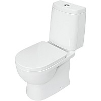 Унитаз-компакт Sanita Luxe Fest SL DM WC.CC/Fest/2-DM/WHT.G/S1 с бачком и сиденьем Микролифт