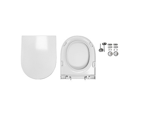 Унитаз-компакт Sanita Luxe Fest SL DM WC.CC/Fest/2-DM/WHT.G/S1 с бачком и сиденьем Микролифт