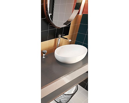 Раковина-чаша Sanita Luxe Ringo Cut 53 WB.CT/Ringo/54-N.Cut/WHT.G/S1 Белая