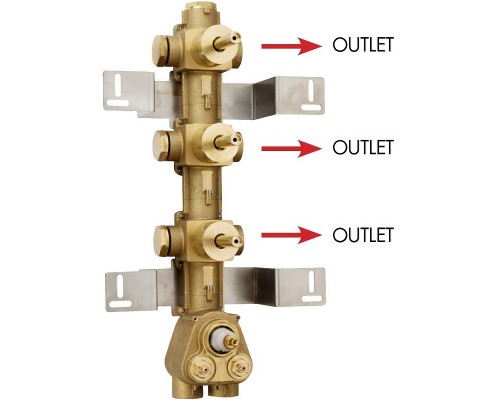 Скрытая часть для смесителя Bossini 3 Outlets G 3/4