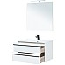 Тумба с раковиной Aquanet Lino 90 271949 подвесная Белая матовая