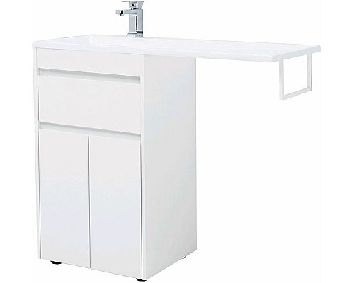 Тумба с раковиной Aquanet Токио 110 L 239204 Белая