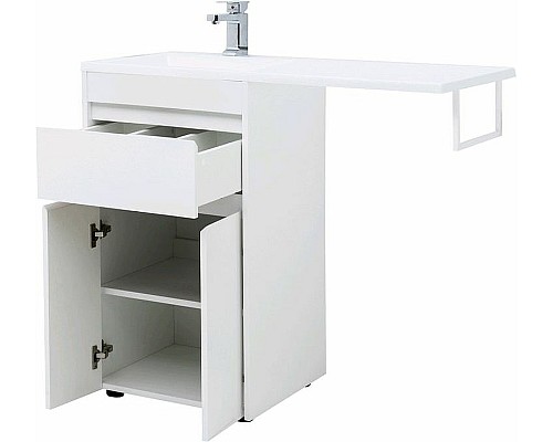 Тумба с раковиной Aquanet Токио 110 L 239204 Белая
