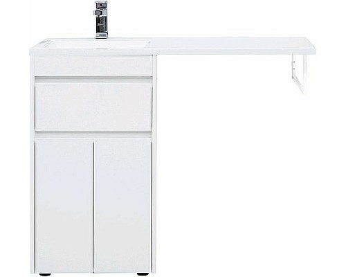 Тумба с раковиной Aquanet Токио 110 L 239204 Белая