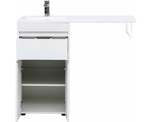 Тумба с раковиной Aquanet Токио 110 L 239204 Белая