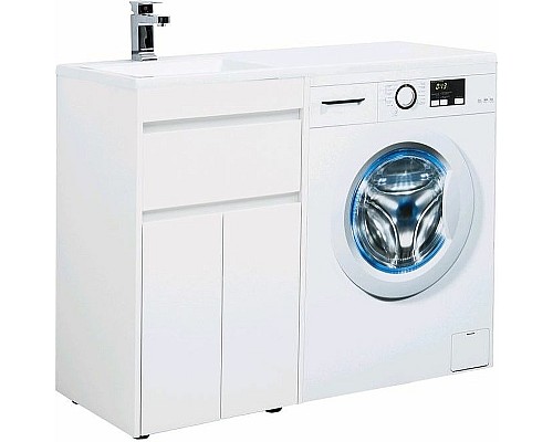 Тумба с раковиной Aquanet Токио 110 L 239204 Белая