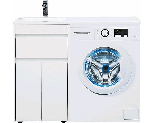 Тумба с раковиной Aquanet Токио 110 L 239204 Белая