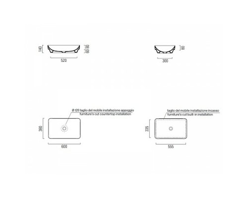 Раковина-чаша GSI Pura 60 883711 Белая