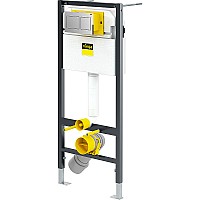 Инсталляция Viega Prevista Dry 8524.14 792596 для унитаза с клавишей смыва Хром