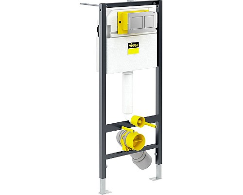 Инсталляция Viega Prevista Dry 8524.14 792596 для унитаза с клавишей смыва Хром