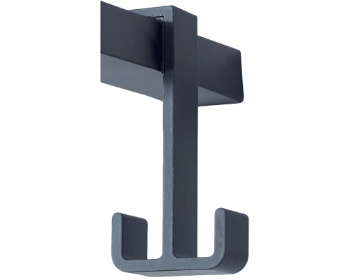 Двойной крючок Jacob Delafon Nouvelle Vague E9405-BLV Черный матовый