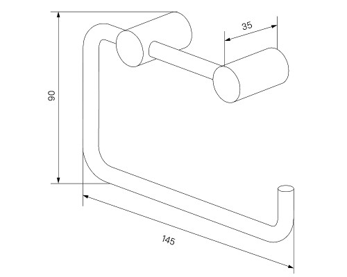 Держатель туалетной бумаги Iddis Petite PETG000i43 Золото матовое