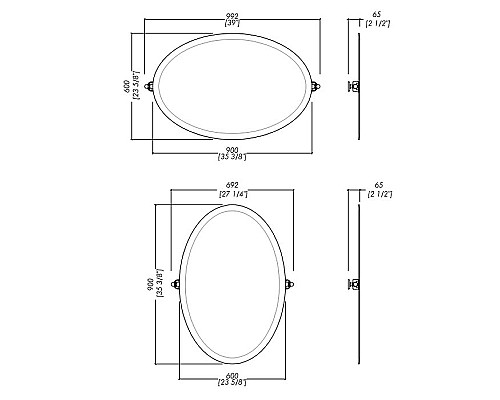 Зеркало Devon&Devon Beauty 70 DEBEAUTYCR Хром