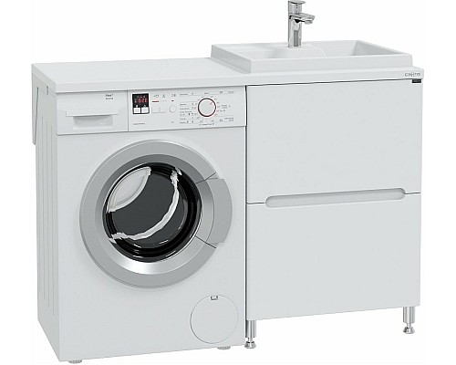 Раковина СанТа Юпитер 120 R 900125 на стиральную машину Белая