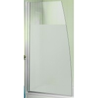 Шторка на ванну Jacob Delafon Serenity 80х145 профиль Хром стекло матовое