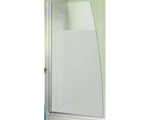 Шторка на ванну Jacob Delafon Serenity 80х145 профиль Хром стекло матовое