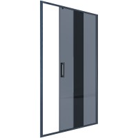 Душевая дверь Alex Baitler 120 AB64B120 профиль Черный стекло тонированное