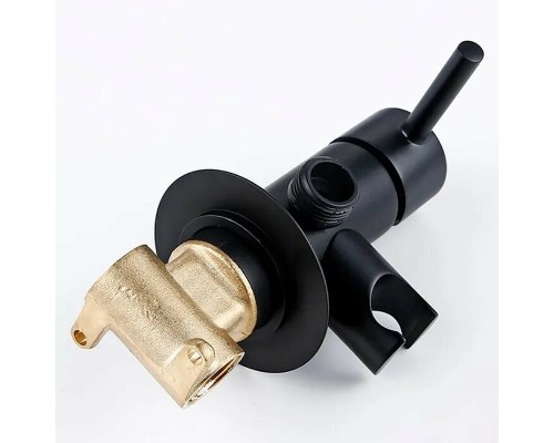 Гигиенический душ со смесителем Frap F7505-6 Черный матовый