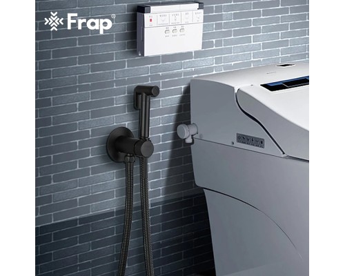Гигиенический душ со смесителем Frap F7505-6 Черный матовый