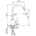 Смеситель для кухни Frap F40501 Хром