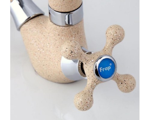 Смеситель для кухни Frap H5408 F5408-10 Светло-бежевый