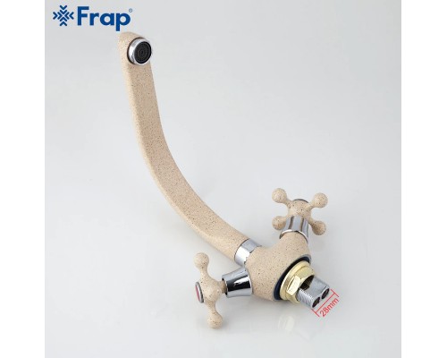 Смеситель для кухни Frap H5408 F5408-10 Светло-бежевый
