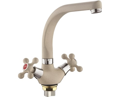 Смеситель для кухни Frap H5408 F5408-10 Светло-бежевый