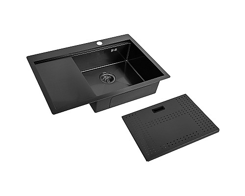 Кухонная мойка ZorG Master 78 ZM N-7852-R GRAFIT с накладкой Графит Кухонная мойка ZorG Master 78 ZM N-7852-R GRAFIT с накладкой Графит