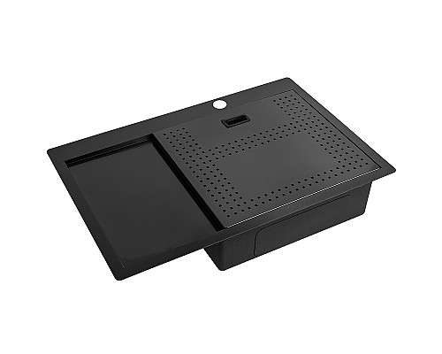 Кухонная мойка ZorG Master 78 ZM N-7852-R GRAFIT с накладкой Графит Кухонная мойка ZorG Master 78 ZM N-7852-R GRAFIT с накладкой Графит