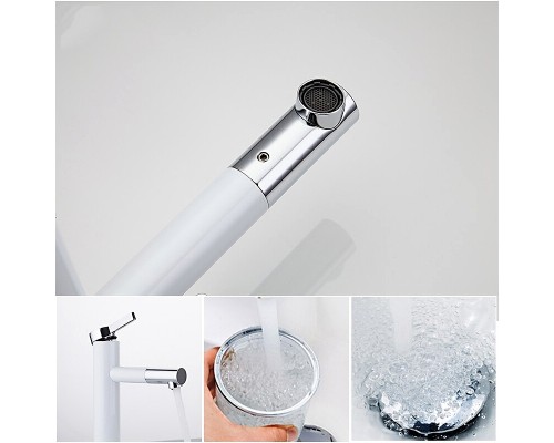 Смеситель для раковины Frap H52 F1052-14 Белый Хром