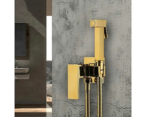 Гигиенический душ со смесителем Frap F7506-3 Золото