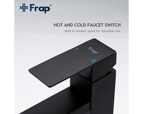 Смеситель для раковины Frap H802-6 F10802-62 Черный матовый