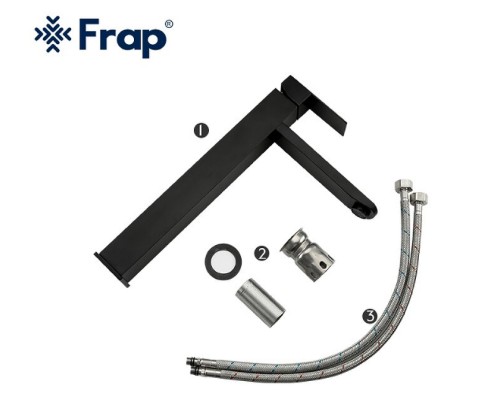 Смеситель для раковины Frap H802-6 F10802-62 Черный матовый