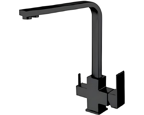 Смеситель для кухни Frap H802-6 F43802-6 Черный матовый